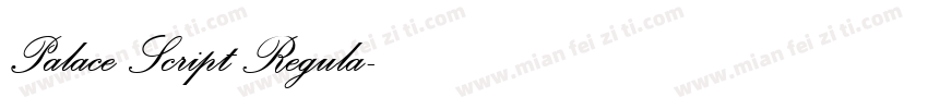 Palace Script Regula字体转换